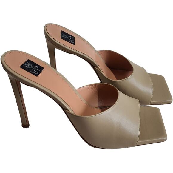 Lita by Ciara Solid Square toe Slide size 42/10.5 Sand - Picture 2 of 7